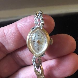 14k gold vintage Bulova watch.